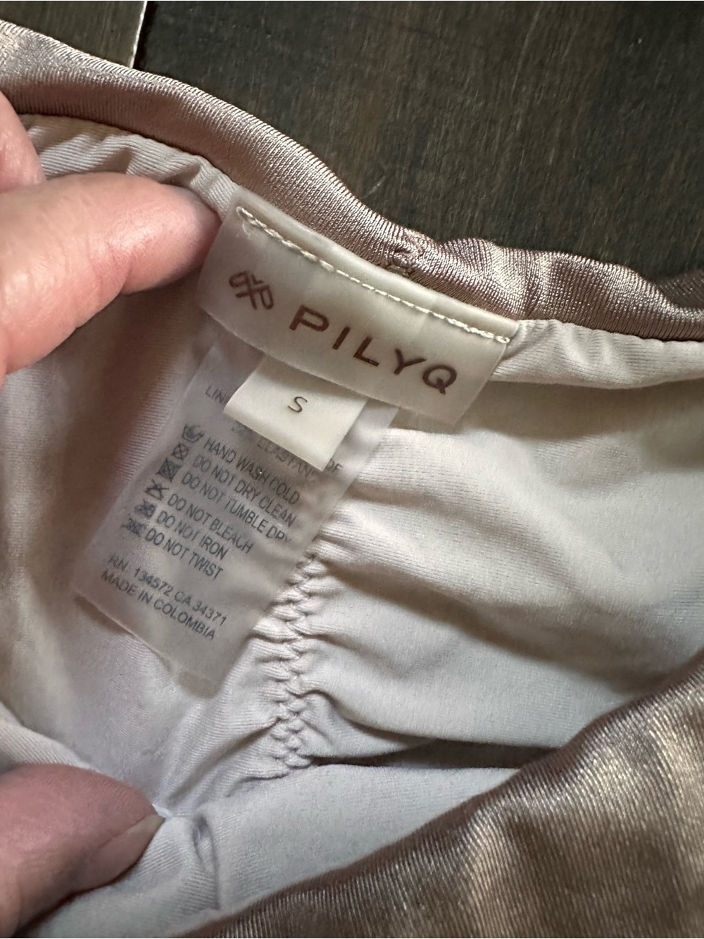 Pilyq Isla Macrame  Taupe Triangle Bikini Set - Picture 11 of 13